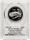 2021-w Proof Platinum Eagle 1 Oz Fdi Reagan Legacy Series Michael Reagan   