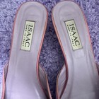 Y2k Isaac Mizrahi Women   s Mule Ribbon Floral Pointy Toe Slip On Shoes Size 9 5