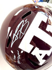 Johnny Manziel Signed Texas A m Aggies Full Size Replica Speed Helmet Bas