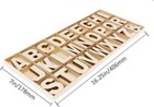 162 Pieces 2 Inch Wooden Letters With Storage Tray  2 In Wood Alphabet Letter   