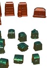 52 Pc Replacement Pieces Houses Hotels Monopoly 70th Anniversary Edition