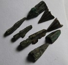 1 Rare Genuine Ancient Bronze Celtic Scythian Greek Trilobe Arrowhead 4 Cent  Bc