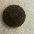 25dp40 Dominican Republic 1 Centavo 1877   rare  