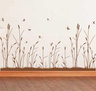 Wall Sticker Reed Flower Art Vinyl Wall Art Decal Diy Home Decor High Quality