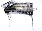Stainless Steel Charcoal Grill Mangal Bbq Portable Shish  Kebab Kabab Shashlyk  