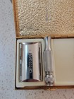 Vintage Gillette Razor  N Blades Gold Tone Travel Shaving Kit