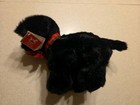 Fao Schwarz Plush 13  Black Labrador Puppy Dog Vintage Bow