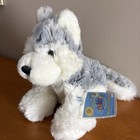Ganz Webkinz Husky Plush Grey White Dog Stuffed Animal New  Sealed Code Hm120