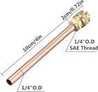10pcs Hvac Service Access Valve   schrader System Vacuum 4 72  Copper Filling