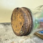 Vintage Glass Rolling Pin Filled With Mixed Marbles