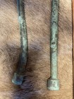 Antique Lightning Rods   Brass Patina   Pair 10 Inch