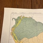 Antique 1944 Map Of South America  Climate  Us Army Map  World War Ii  June