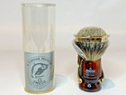 Omega Puro Tasso Badger Hair Shaving Brush Made In Italy Italian Barber Vintage