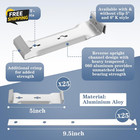 25 Sets 5  Aluminum Roof Gutter Hanger With Straps For Fixing Without Eaves