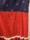 Vintage 70s Cottagecore Sleeveless Floral Cotton Dress Sz 8