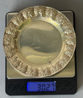 Beautiful Sterling Silver 925 Round 4  Dish Repousse Grape Vine   30 Grams