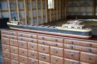 Vintage Cargo Ship Freighter Wood Boat Model 6ft Folk Art Nautical Great Lakes