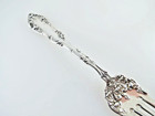 Old English By Towle Sterling Silver Meat Serving Fork 7 5  Repousse Floral Tine