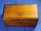 Antique Folding Wooden Sewing Kit Box W  Parts Dated Patented 1889 February 13
