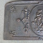 Antique W l  Sharp   Son Cast Iron Fireplace Summer Cover Victorian Salvage Ohio