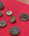 Confederate Flower Button Civil War Dug Relic Lot - Richmond  Virginia