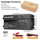 7000w Pure Sine Wave Power Inverter Dc12v To Ac110v 3ac Usb Type-c Lcd Converter