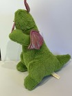 Dan Dee Green Plush Dragon Stuffed Animal Pink Wings Horns 15    Soft Toy