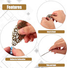 120 Pieces Filigree Connectors Charms Pendants Decoration Supplies Tibetan Metal