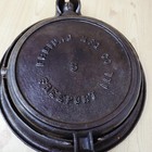 Antique Cast Iron Waffle Maker W  Stand Freidag Mfg Freeport Ill Co  8 Rare Nice