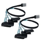 Mini Sas Sff-8087 To 4 Sas Sff-8482 Hard Drive Forward Breakout Cable Raid Hba