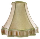 16 X 12 Inch Fabric French Classic Lamp Shade Tapered Drum Folded Edge  Cream