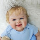 22inch Realistic Reborn Baby Doll Lifelike Doll Newborn Smiling Boy Toy