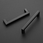 Matte Black Square Cabinet Handles Drawer Pulls 5 Inch 30 Pack   Screws Included