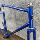 Vintage Miyata One Hundred Road Bike Frame 58cm Blue Steel Japan 700c 123mm