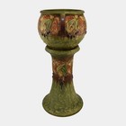 Roseville Blackberry 1932 Vintage Art Pottery Ceramic Jardiniere Pedestal 623-9