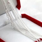 5pcs 925 Silver 16-30 Inch Flat Chain Necklace Women s Fashion Jewelry