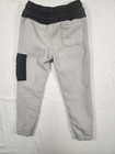 Athletic Works Boys Gray Black Fleece Jogger Pants M 8  Elastic Waist Pockets