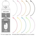 Xqiang Cruise Ship Luggage Tags Holder 10 Pack Carnival Tag Essentials Clear    