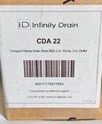 Infinity Drain Cda 22 Compact Clamp Down Abs Drain With 2  Throat And 2  Outlet