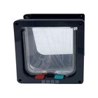 4 Way Pet Door Cat Puppy Dog Magnetic Lock Lockable Flap Door Frame Magnetic Abs