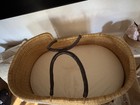 Artifactlife Handwoven Moses Baby Basket With Leather Handles And Mattress