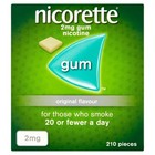 12 X Nicorette Original Flavour Gum 2mg 210 Pieces Brand New   Exp - 06 2027