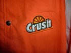Vintage 1980 s-90 s Orange Crush Lined Baseball-style Lightweight Jacket  Large