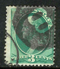 Negative Numbers  8  Fancy Cancel 3 Cent Washington Banknotes 1871-83 Us 7d74
