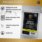50ct Max Pro Uv Ultra Clear Magnetic Card Holder 100pt For Sleeved Cards