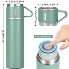 500ml 304 Stainless Steel Vacuum Insulated Bottle Gift Set Office Coffee Mug New