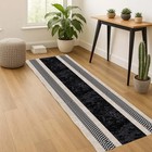 Modern Runner Rug  Hallway Carpet  Long Hall Runner  Geometric Rug  Minimal Entr