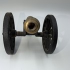 Antique Cast Iron Metal Brass War Cannon Original 1 3 Model Old Vintage Rare