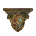 Antique Metal Corbels Pair 7  X 6  Gilt Architectural Decor Victorian