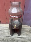 Smirnoff Vodka Dispenser Punch Bowl Glass Vintage Rare Stand 14    Spigot